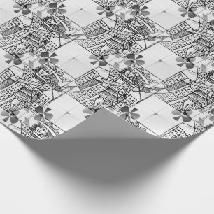 Papier Cadeau Jeu de cartes à jouer de la couleur roi de trèfle 