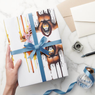 Papier Cadeau Jeu de couleurs de la faune et de la nature de Gor