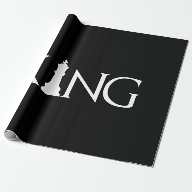 Papier Cadeau Jeu d'échecs King pièce Halloween Costume d'échecs (Déroulé)