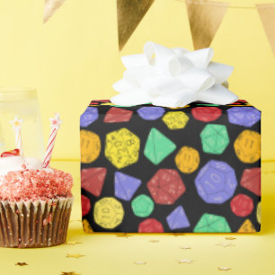 Papier Cadeau Jeu RPG Dice, Conseil, Jeux d'Imaginaire Patternes