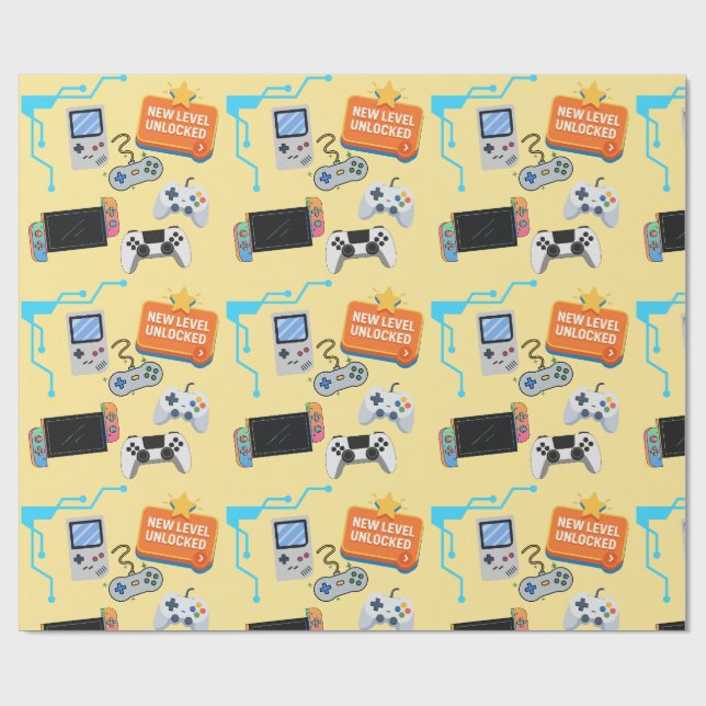Papier Cadeau Jeu vidéo (Plat)