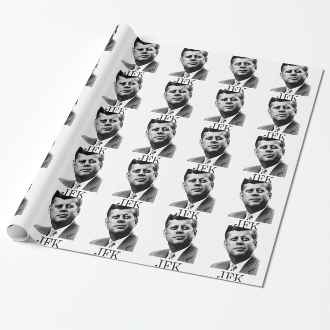 Papier Cadeau JFK - John F. Kennedy (Déroulé)