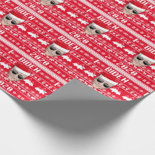 Papier Cadeau Joe Biden 2020 Noël laid