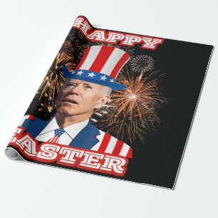 Papier Cadeau Joe Biden Bonne Pâques