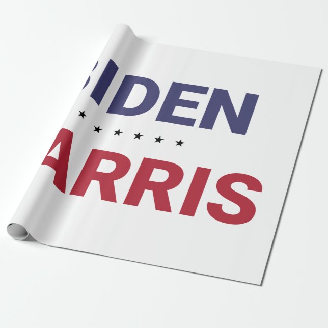Papier Cadeau Joe Biden et Kamala Harris (élection américaine de (Déroulé)