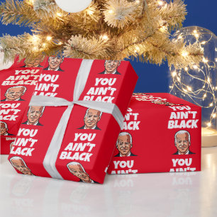 Papier Cadeau JOE BIDEN FUNNY CHRISTMAS Wrapper Paper