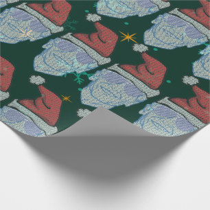 Papier Cadeau joe biden hideuse noël santa hat