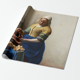 Papier Cadeau Johannes Vermeer - La Milkmaid