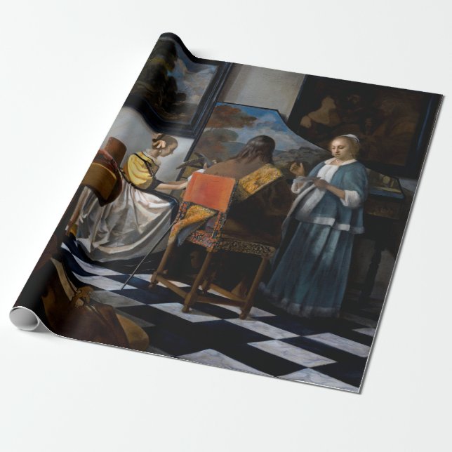 Papier Cadeau Johannes Vermeer - Le Concert (Déroulé)