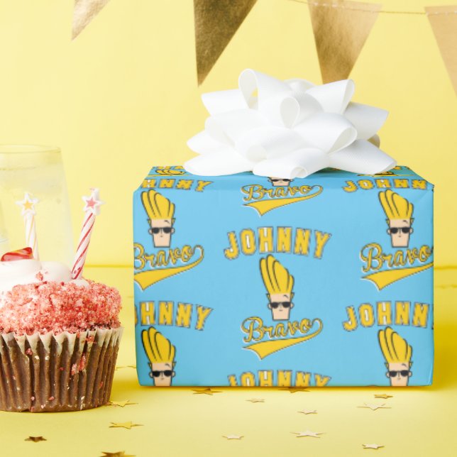 Papier Cadeau Johnny Bravo Collegiate Graphic (Fête d'anniversaire)
