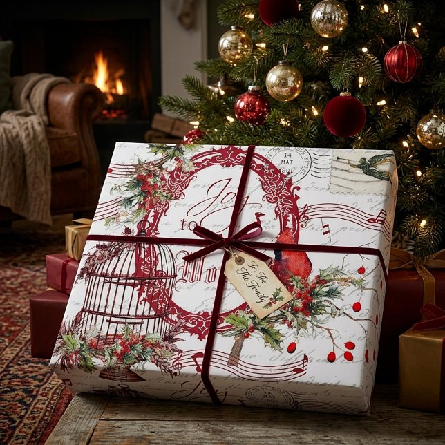 Papier Cadeau Joie au monde (Créateur téléchargé)