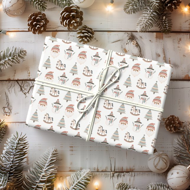 Papier Cadeau Joie de Noël Boho Holiday (Créateur téléchargé)