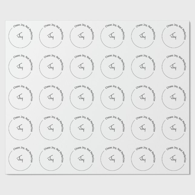 Papier Cadeau Joie et non perfection (Plat)