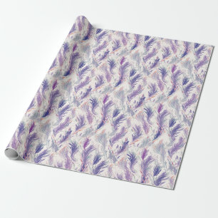 Papier Cadeau Joli Abstrait Floral Motif