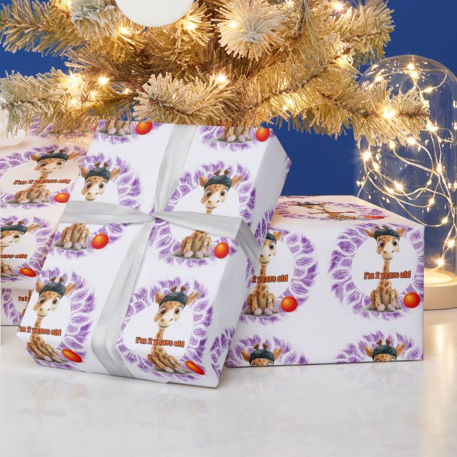 Papier Cadeau Joli anniversaire pour les garçons (Vacances)