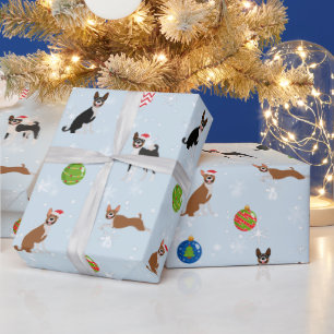 Papier Cadeau Joli Basenji Hound Love Noël