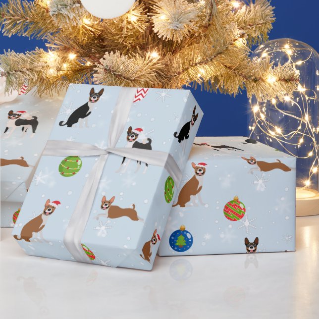 Papier Cadeau Joli Basenji Hound Love Noël (Vacances)