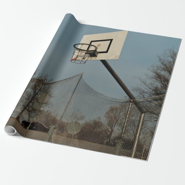 Papier Cadeau Joli basket-ball (Déroulé)