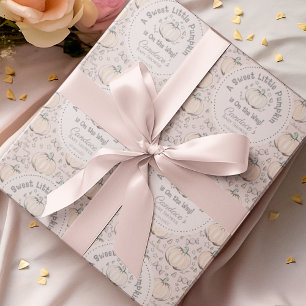 Papier Cadeau Joli Blush rose Petit Citrouille Baby shower d'aut