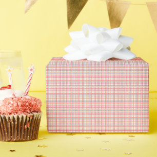 Papier Cadeau Joli carreau pastel