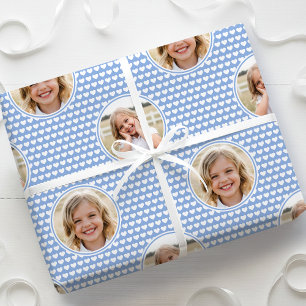 Papier Cadeau Joli Cœur Amour 2 Photo Jolie Bleuet