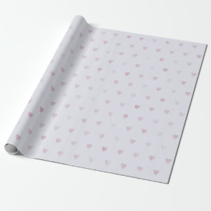 Papier Cadeau Joli Coeur Lilac