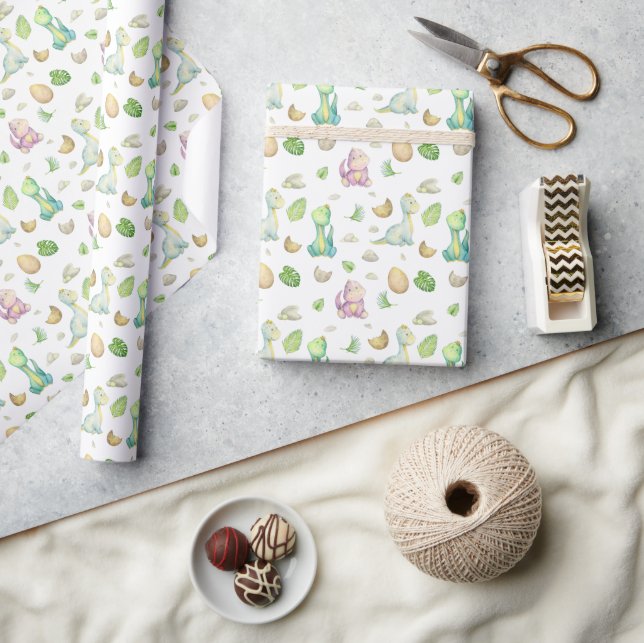Papier Cadeau Joli Dinosaure (Artisanat)