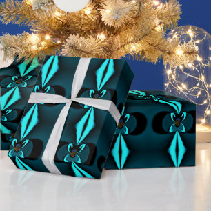 Papier Cadeau Joli et beau Bouclier Bleu Design Extraordinaire