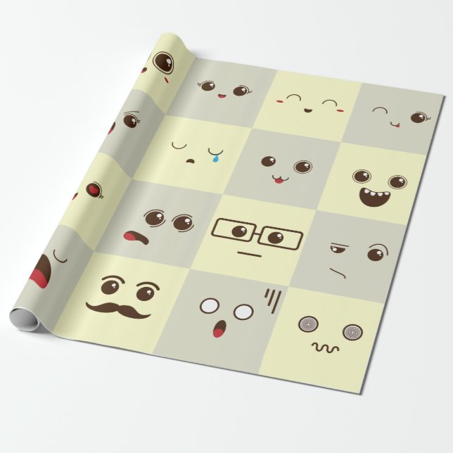 Papier Cadeau Joli minois (Déroulé)