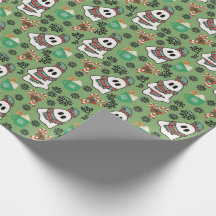 Joli motif de fantôme de Noël et de canne à sucre