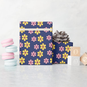 Papier Cadeau Joli motif de grandes fleurs
