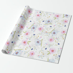 Papier Cadeau Joli motif floral