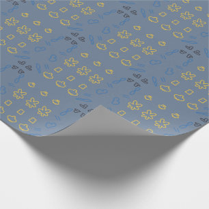 Papier Cadeau Joli motif minimaliste pastel Kawaii