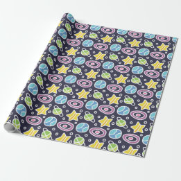 Papier Cadeau Joli motif spatial