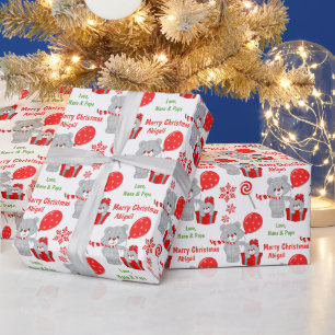 Papier Cadeau Joli Noël Ours Enfants