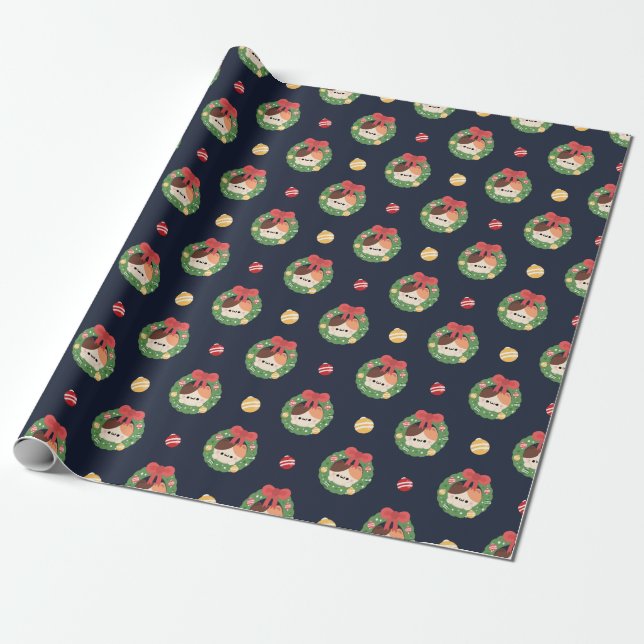 Papier Cadeau Joli Noël simple et amusant (Déroulé)
