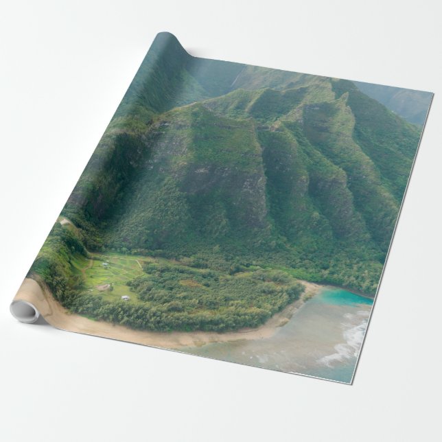 Papier Cadeau Joli paysage marin (Déroulé)