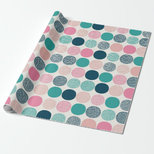 Papier Cadeau Joli Pois de couleur