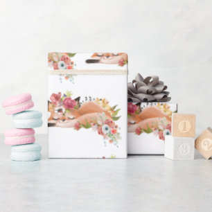 Papier Cadeau Joli renard aquarelle