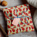 Papier Cadeau Joli rétro jaune vintage santa chapeau motif<br><div class="desc">Célébrez la saison des fêtes magiques et festives avec un joli papier d'emballage de vacances. Ce design de vacances vintage présente de mignons chapeau santa motif rétro vintage de Noël. Vous pouvez trouver ce motif de Noël amusant en 3 couleurs arrière - plans différentes rose vif, aqua et jaune avec...</div>