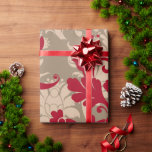 Papier Cadeau Joli Tan Damask Rouge<br><div class="desc">Joli motif rouge et tan damassé pour toutes les occasions. Juste magnifique.</div>