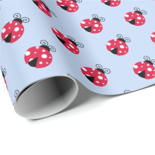 Papier Cadeau Jolie coccinelle 