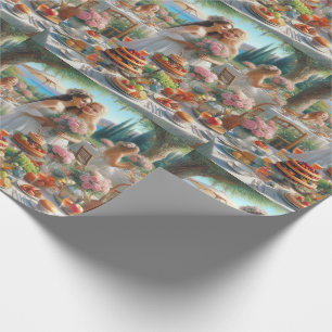 Papier Cadeau Jolie Fête des mariées Mariage Papier d'enveloppem