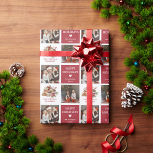 Papier Cadeau Jolie photo de Noël Joyeux cadeau de vacances Enve