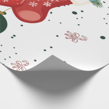 Jolies chaussettes et cadeaux de Noël Design de v