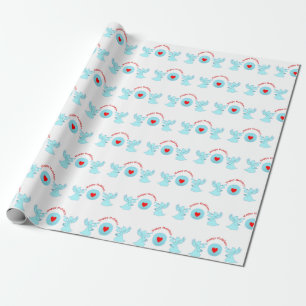 Papier Cadeau Jolies Fêtes Anges