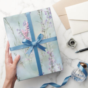 Papier Cadeau Jolies Fleurs De Lavande Enterrement De Vie De Jeu