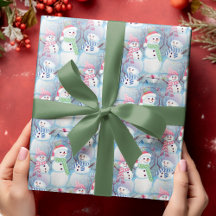 Jolis Arts Amusants Motif de Noël Bonhomme de Neig