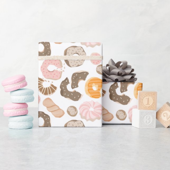 Papier Cadeau Jolis Donuts Sucré (Baby Shower)
