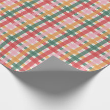 Papier cadeau Jolly Multicolored En vichy